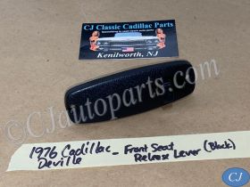OEM 1971 1972 1973 1974 1975 1976 Cadillac Deville Calais 1971 1972 1973 1974 1975 1976 1977 1978 Eldorado FRONT SEAT BACK RELEASE LEVER HANDLE KNOB - BLACK #9836756/#9836755